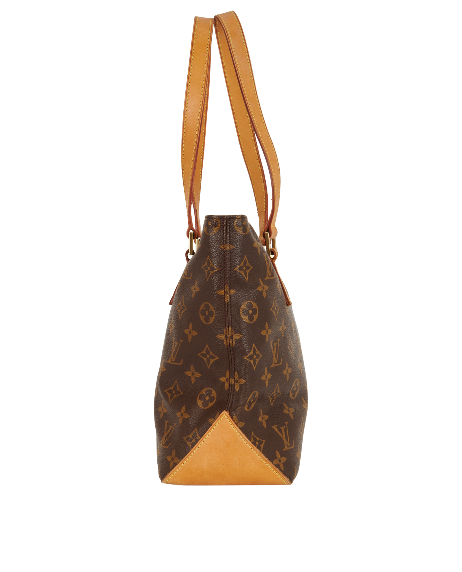 Cabas Piano Tote, &pound;850, Handbags, Brown, Coated Canvas, Bottom view